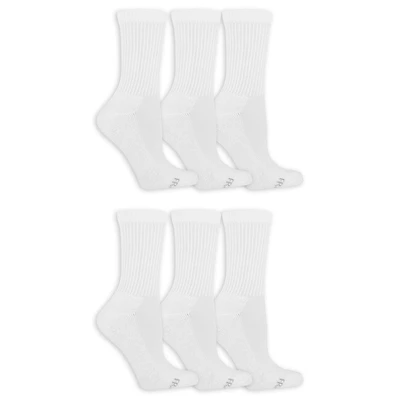 Fruit of the Loom All Day Comfort Crew Socks (6-pack), All Day Comfort women’s crew socks by Fruit of the Loom are designed for extreme softness and a more comfortable fit from the gym to daily life.