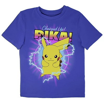 Pokemon T-shirt à manches courtes pour garçon