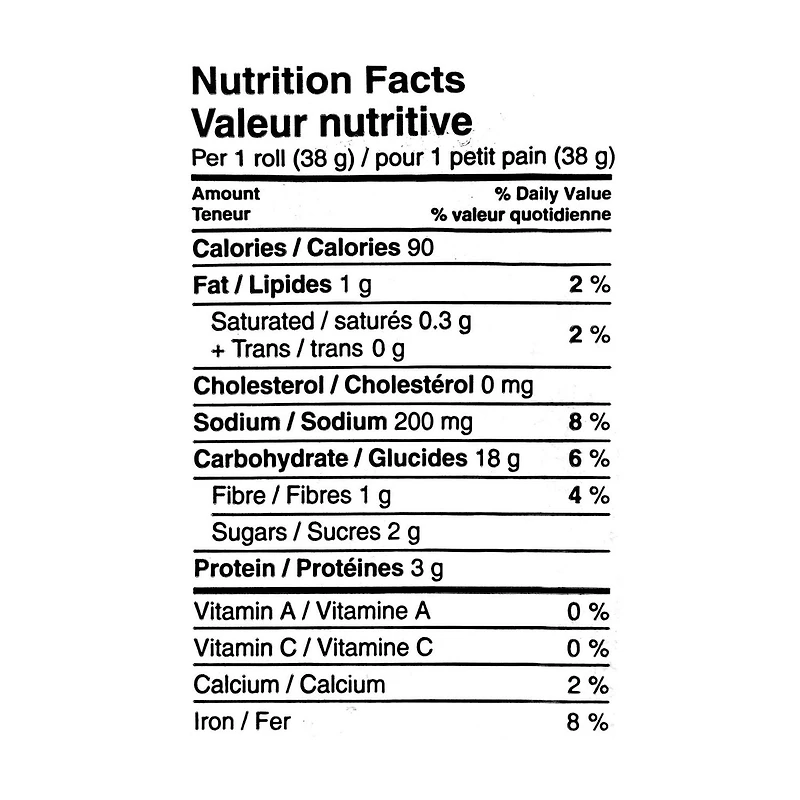 24 Dinner Rolls, 24 x 38 g