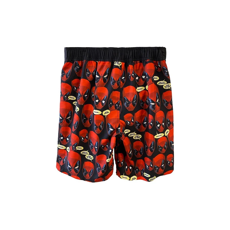 Men's Deadpool Talking Head Swim Trunks