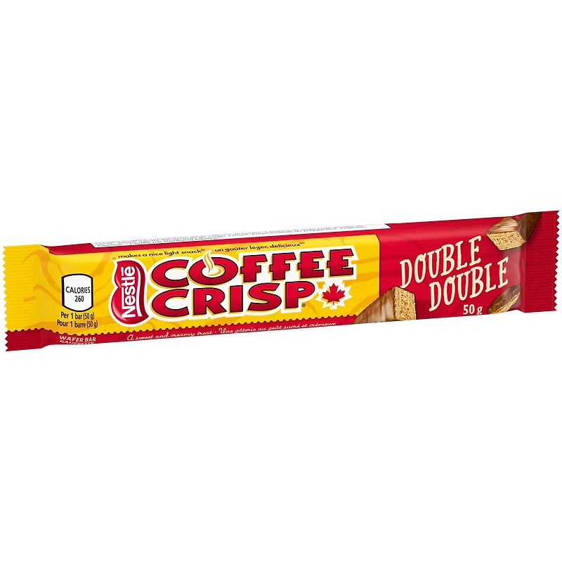 NESTLÉ COFFEE CRISP Double Double Wafer Bar 50 g, CRISP Double Double Wafer Bar (50 g)