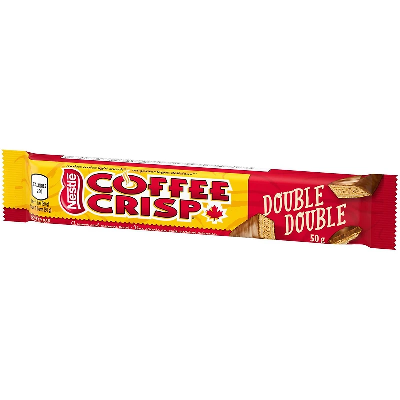 NESTLÉ COFFEE CRISP Double Double Wafer Bar 50 g, CRISP Double Double Wafer Bar (50 g)