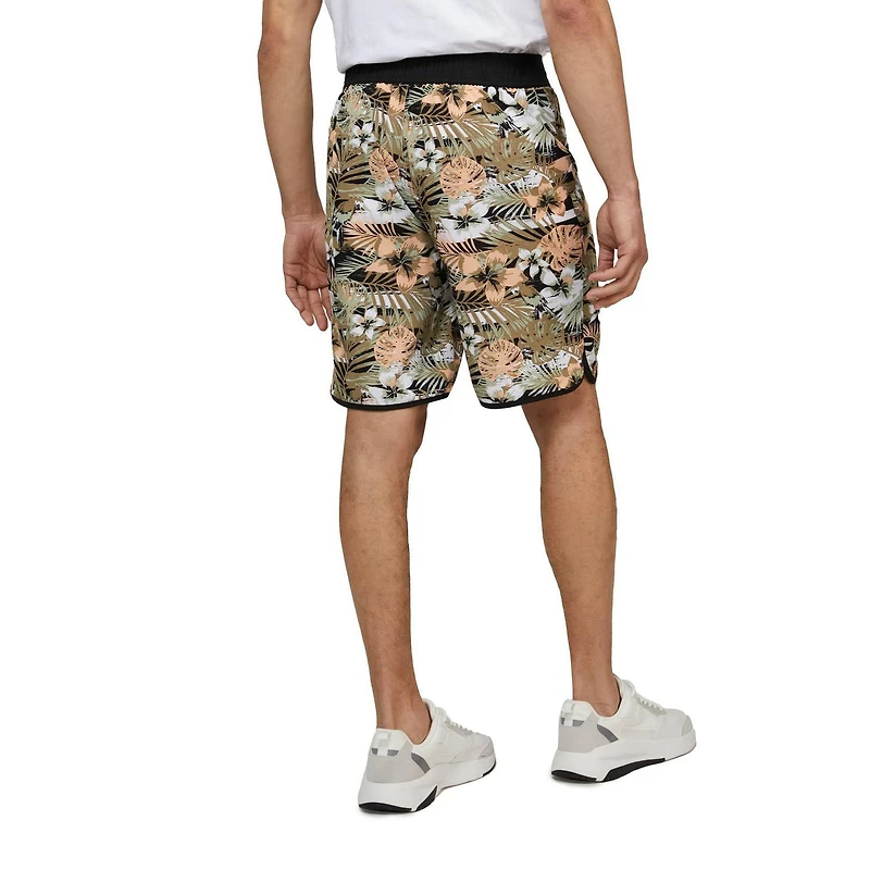 Maillot de bain MEXX pour homme à imprimé de feuillage Hawaïen