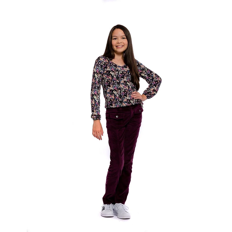 Filles Justice parterre de fleurs CrossOver Top