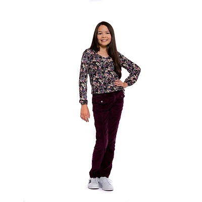 Filles Justice parterre de fleurs CrossOver Top