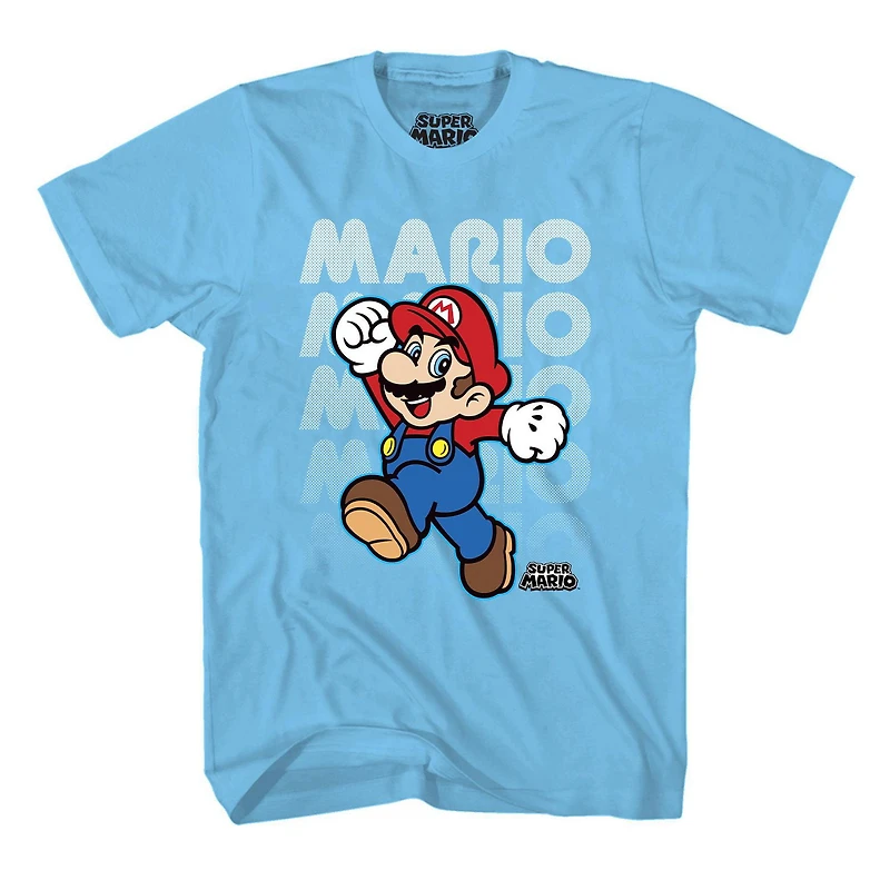 Super Mario Mario 4 Short Sleeve T-Shirt, Sizes: XS-XL