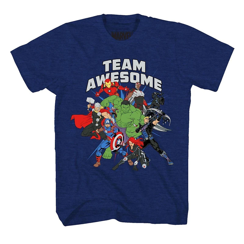 Marvel Team Awesome T-shirt à manches courtes pour garçon