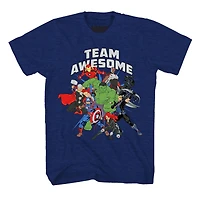 Marvel Team Awesome T-shirt à manches courtes pour garçon