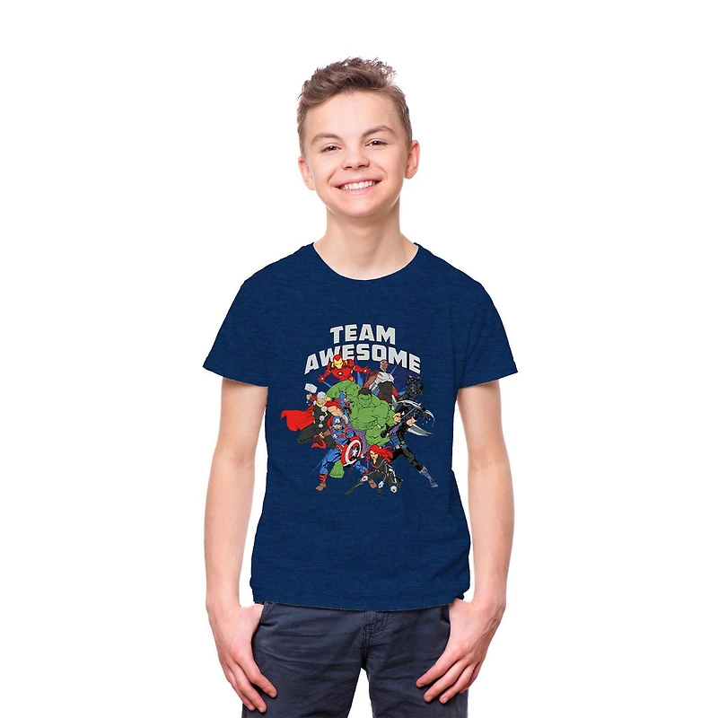 Marvel Team Awesome T-shirt à manches courtes pour garçon