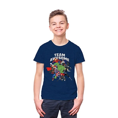 Marvel Team Awesome T-shirt à manches courtes pour garçon