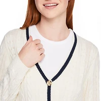 Cardigan au motif de ligue universitaire No Boundaries pour femmes