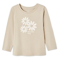 George Toddler Girls' Long Sleeve Tee, Sizes 2T-5T