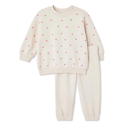George Baby Girls' Fleece Popover 2-Piece Set