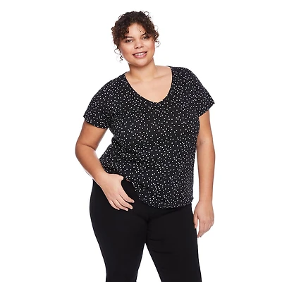 George Women's Plus V-Neckline Tee