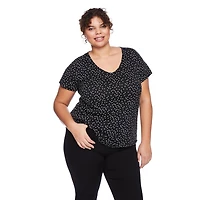 George Women's Plus V-Neckline Tee