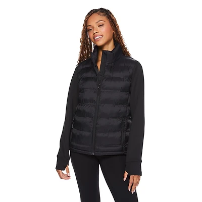 Veste hybride en tricot doux Athletic Works pour femmes Tailles TP–TTG