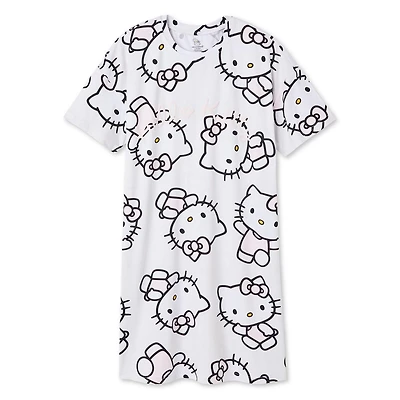 Chemise de nuit Hello Kitty pour femmes Tailles TP–TG