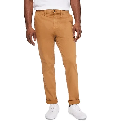 Pantalon en coutil coupe droite coton George pour hommes Tailles 30-42