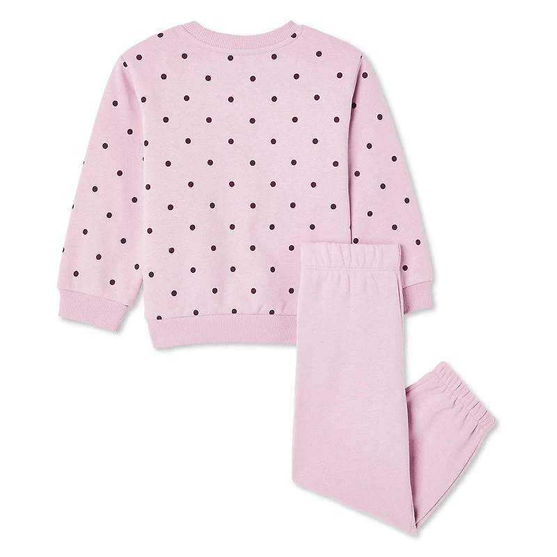 George Toddler Girls' Fleece Pullover 2-Piece Set, Sizes 2T-5T