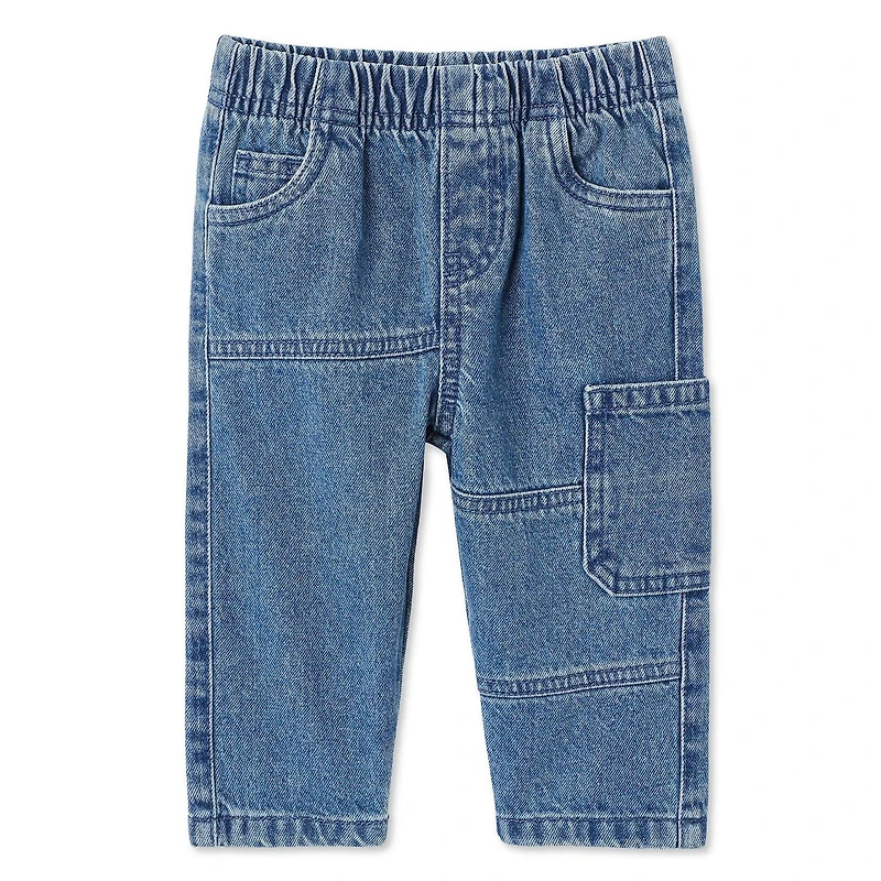 Pantalon en denim de menuisier George pour bébés garçons Tailles 0-24 mois