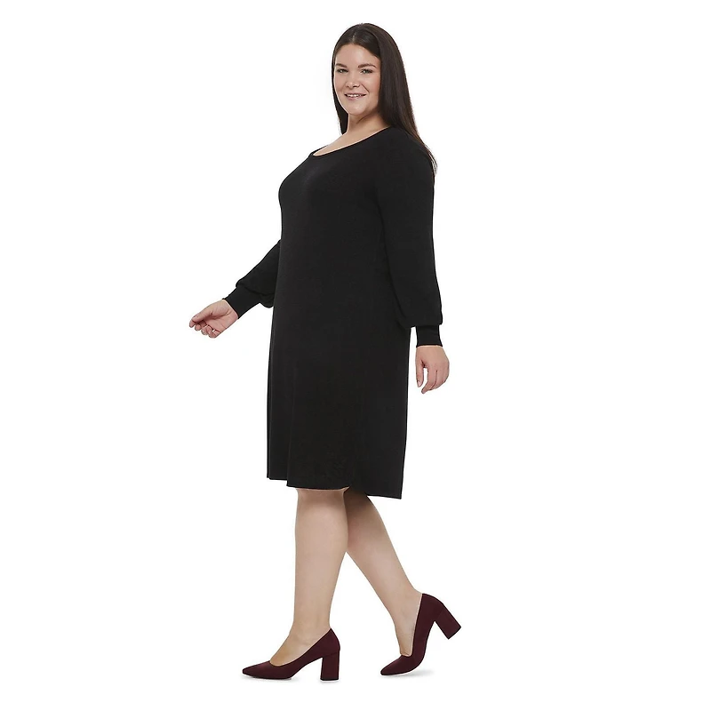 Robe en hacci style blouse George Plus pour femmes