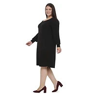 Robe en hacci style blouse George Plus pour femmes
