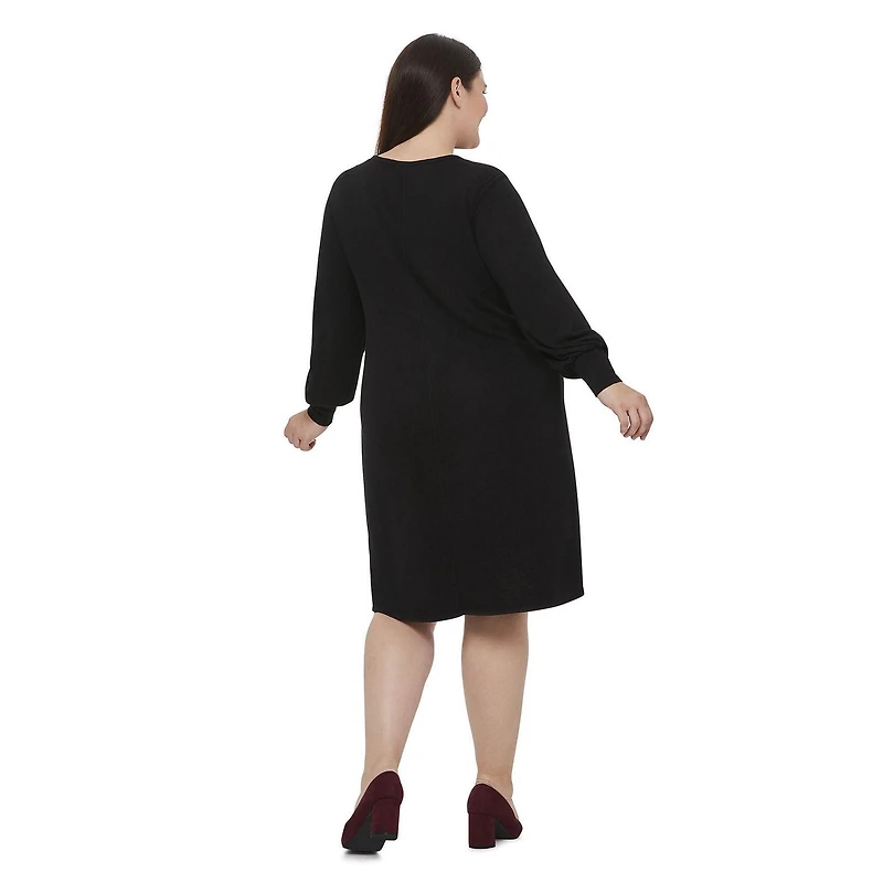 Robe en hacci style blouse George Plus pour femmes