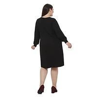 Robe en hacci style blouse George Plus pour femmes