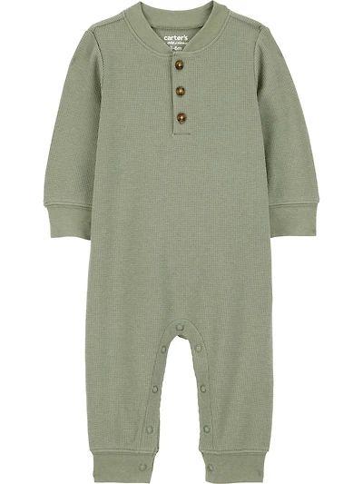 Carter's Child of Mine Baby Boys' 1-Piece - Olive, Sizes: Newborn 24 Months