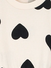 Carter's Child of Mine Baby Girls' 2-Piece - Black and White Heart