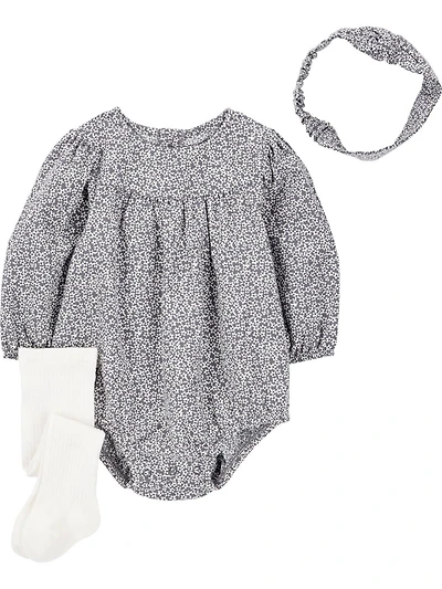 Ensemble de pyjamas pour bébé fille Carter's Child of Mine - Noir à micro-fleurs Tailles : Prématuré 24 mois