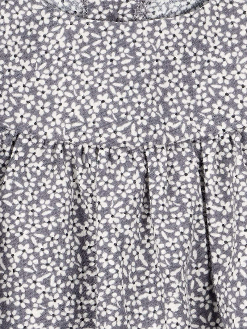Ensemble de pyjamas pour bébé fille Carter's Child of Mine - Noir à micro-fleurs Tailles : Prématuré 24 mois