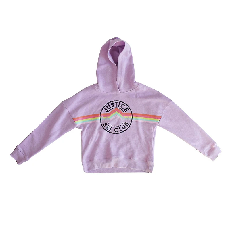 Sweat à capuche pour filles Justice Ski Club
