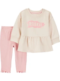 Ensemble 2 pièces pour bébé fille Carter's Child of Mine - Rose Rookie