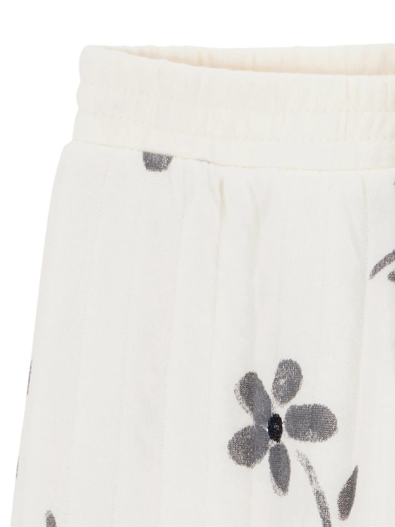 Ensemble 2 pièces pour bébé fille Carter's Child of Mine - Motif floral noir et blanc Tailles ; prématuré - 24 mois