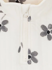 Ensemble 2 pièces pour bébé fille Carter's Child of Mine - Motif floral noir et blanc Tailles ; prématuré - 24 mois