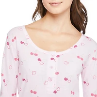 Pyjama 2 pièces avec culotte garçonne No Boundaries pour femmes