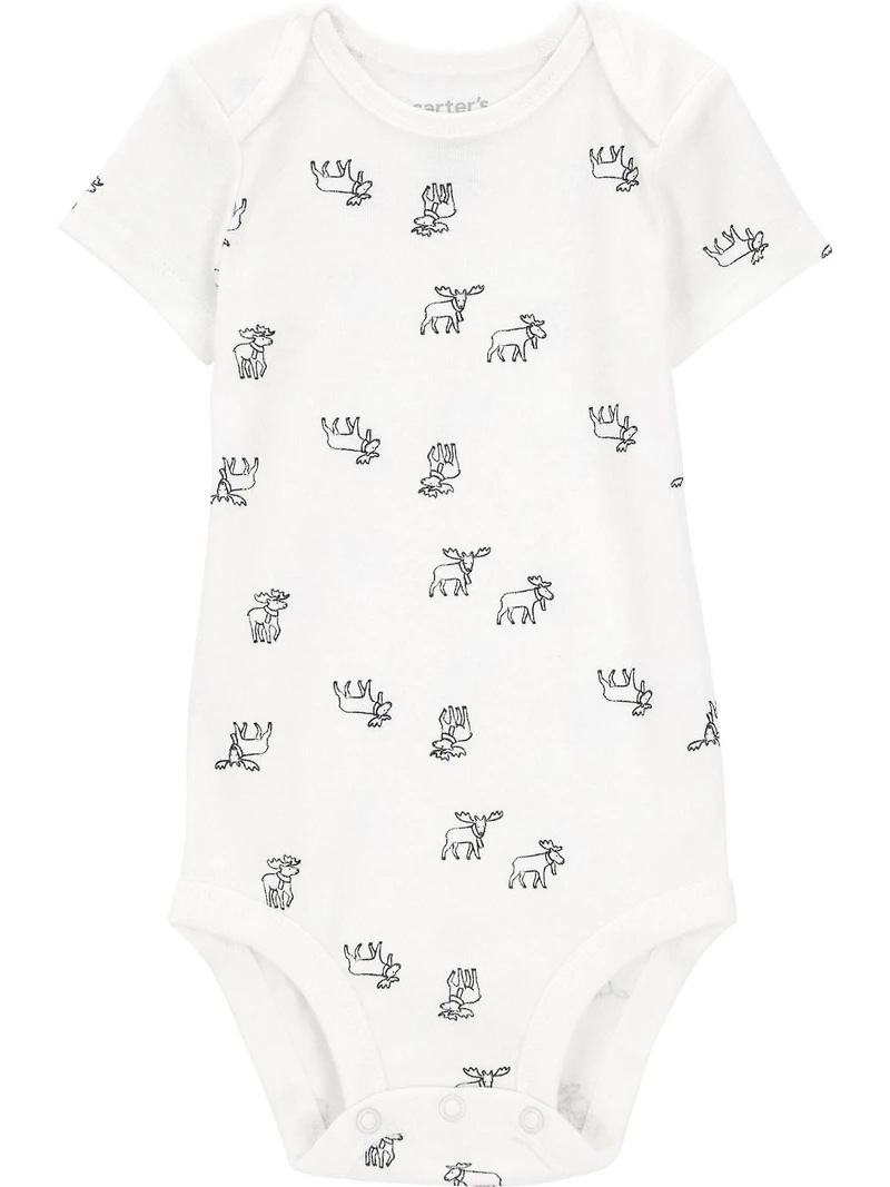 Ensemble cardigan pour bébé garçon Carter's Child of Mine - Motif élan à carreaux rouges Tailles : Prématuré - 24 mois