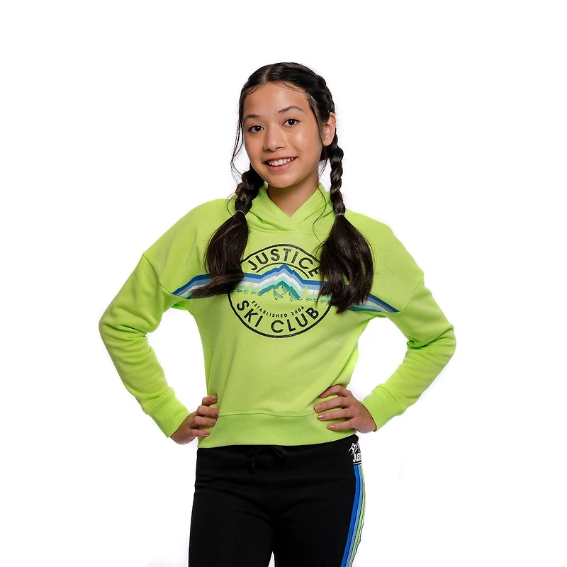 Girls Justice Ski Club Long Sleeve Hoodie