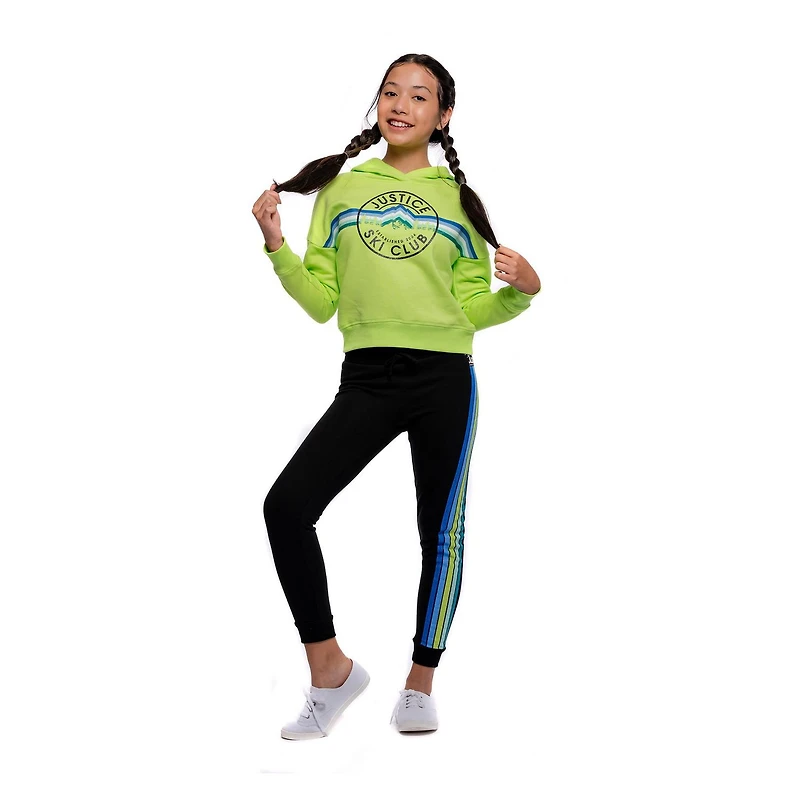 Girls Justice Stripe Down Joggers