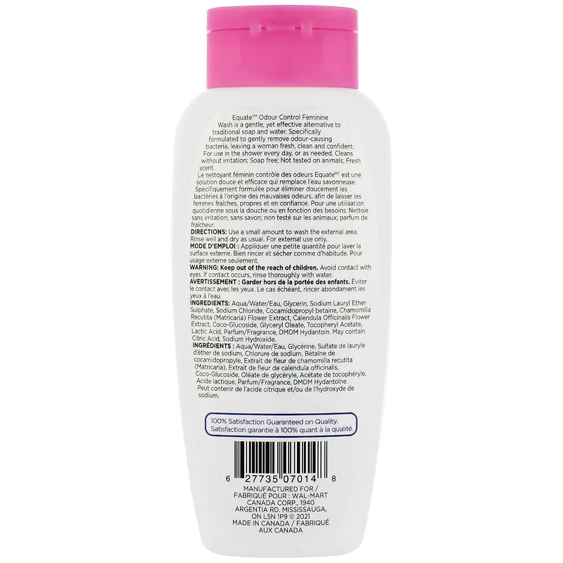 Nettoyant féminin contrôle des odeurs Equate 240 ml