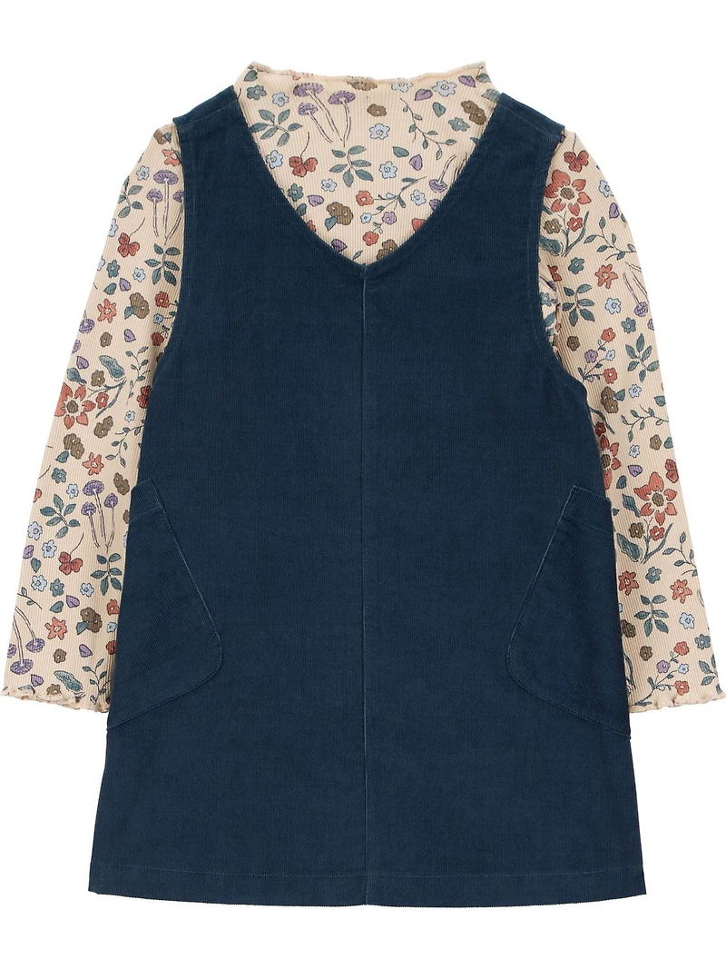 Ensemble pull pour petite fille Child of Mine - Bleu marine à fleurs Tailles 12 mois - 5T