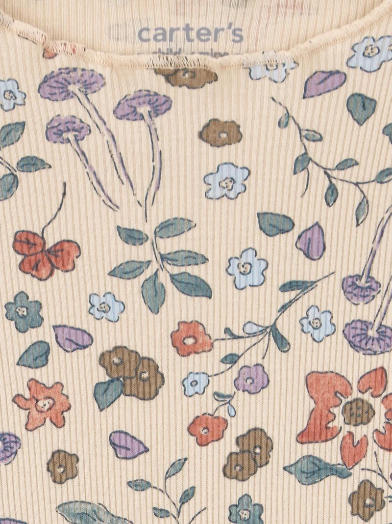Ensemble pull pour petite fille Child of Mine - Bleu marine à fleurs Tailles 12 mois - 5T