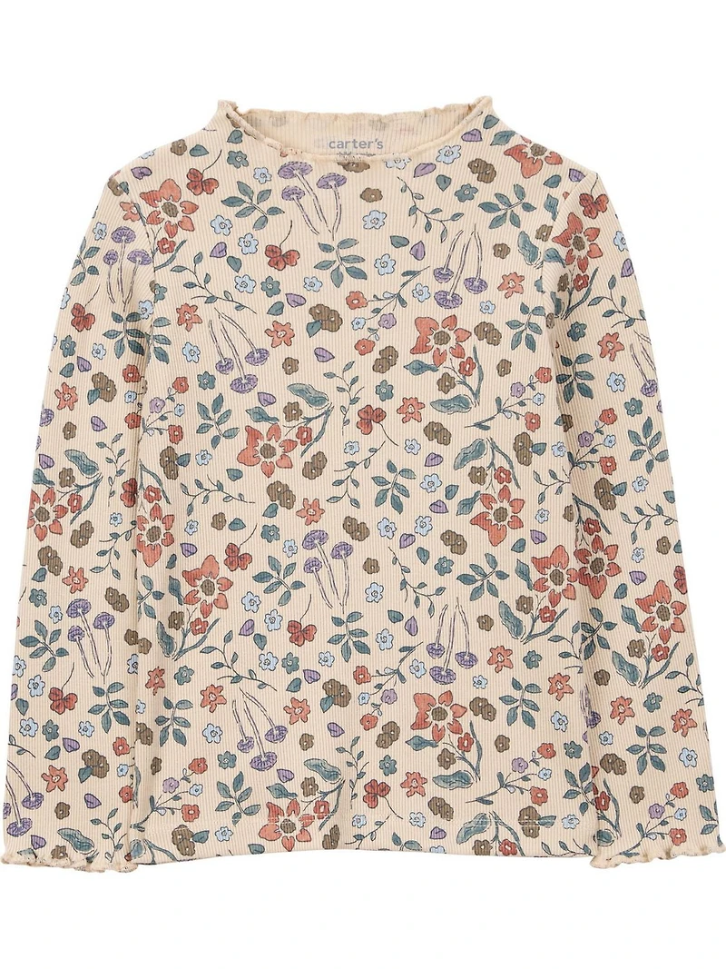 Ensemble pull pour petite fille Child of Mine - Bleu marine à fleurs Tailles 12 mois - 5T