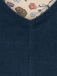 Ensemble pull pour petite fille Child of Mine - Bleu marine à fleurs Tailles 12 mois - 5T