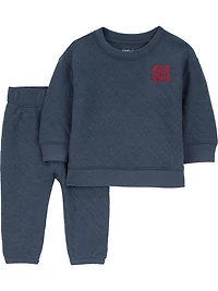 Carter's Child of Mine Baby Boys' 2 Piece Set - Navy Football