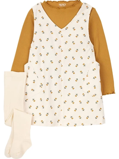 Carter's Child of Mine Toddler Girls' Jumper Set - Yellow Floral, Sizes: 2T - 5T
