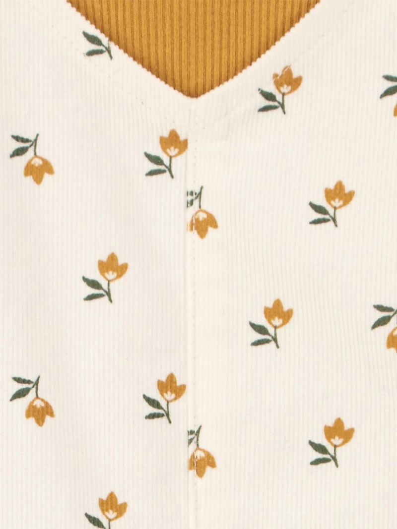 Ensemble pull Carter's Child of Mine pour petite fille - Motif floral jaune Tailles : 2T - 5T