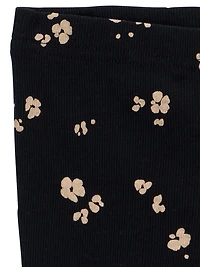 Carter's Child of Mine Toddler Girls' 2-Piece Set - Black Floral, Sizes: 2T 5T