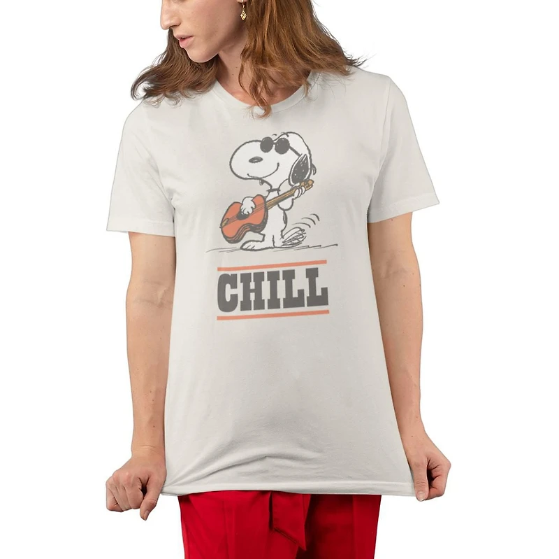 Peanuts T-Shirt col rond à manche courte pour femmes Sizes XS to XL